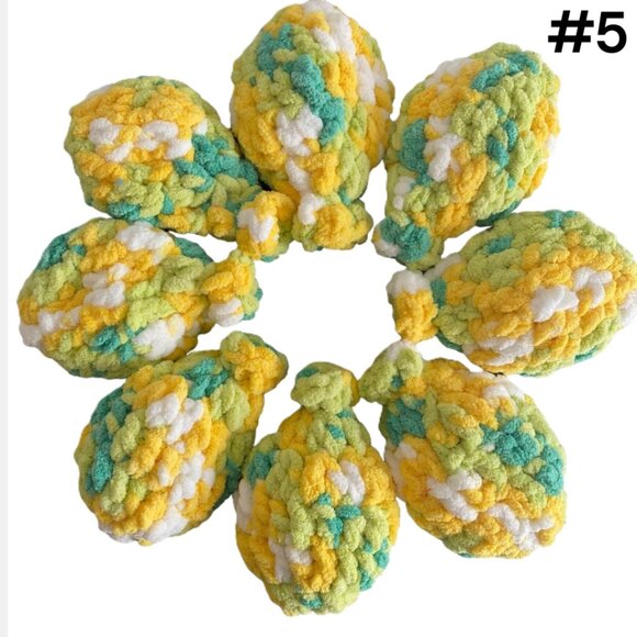 Crochet Water Balloons Reusable‎ Handmade Pool Toy Game Latex Free (Set of 8) - Picture 5 of 13
